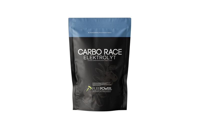 PurePower Urheilujuoma Carbo Race Electrolyytti Mustikka 1kg