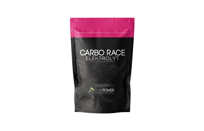 PurePower Urheilujuoma Carbo Race Elektrolyytti Vadelma 1kg