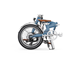 Eovolt Sammenfoldelig Elcykel Afternoon Vintage Satin Blue
