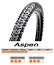 Pyöränrengas Maxxis Aspen 170tpi EXO/TR Taitettava 57-622 MUSTA