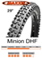 Maastorengas Maxxis Minion DHF 120x2TPI DD/TR Taitettava 63-622 Musta
