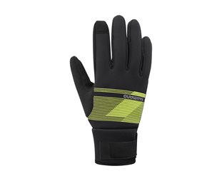 Shimano Cykelhandsker Winter Windbreak Thermal Gloves Gul