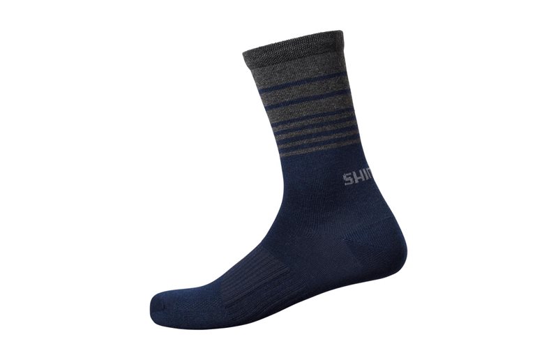 Shimano Pyöräilysukat Original Wool Tall Socks Laivastonsininen