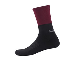 Shimano Pyöräilysukat Original Wool Tall Socks Musta/Punainen