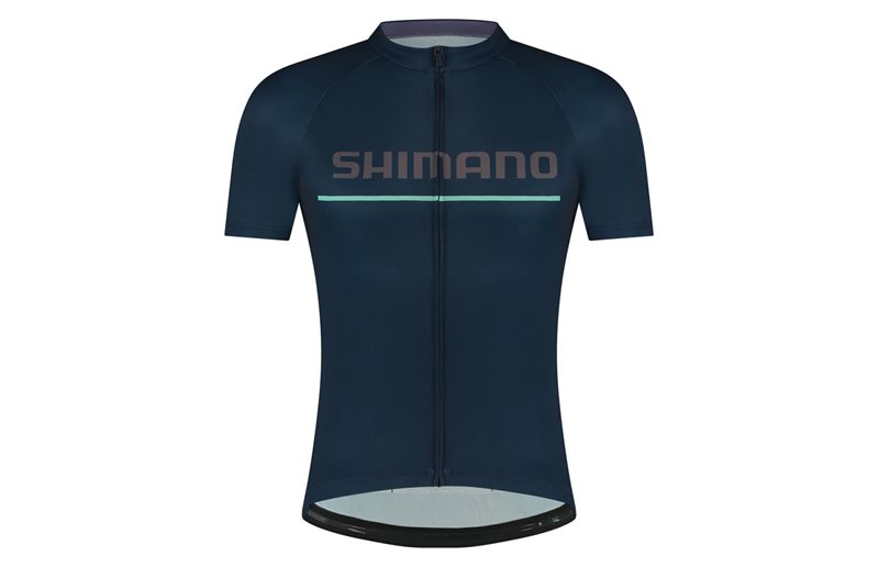 Shimano Pyöräilypaita Logo S.S. Jersey Laivastonsininen