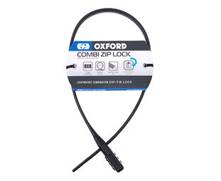 OXC Kombinasjonslås Combi Zip Lock 470 mm Sort