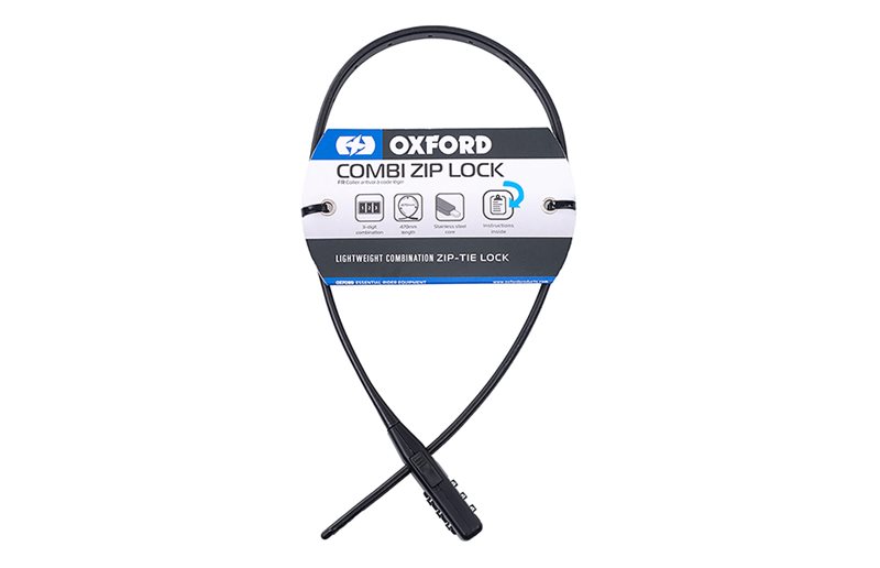 Yhdistelmälukko OXC Combi Zip Lock Musta 47cm