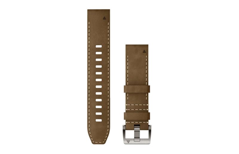 Ranneke Garmin Quickfit 22 Strap (Leather/Hybrid) Tundra/Musta