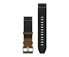 Ranneke Garmin Quickfit 22 Strap (Leather/Hybrid) Tundra/Musta