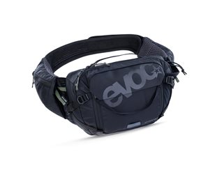 Vyölaukku EVOC Hip Pack Pro 3L + 1.5L juomarakko Musta