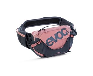 Vyölaukku EVOC Hip Pack Pro 3L + 1.5L juomarakko Pinkki/Harmaa