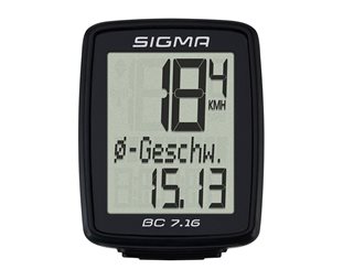 Sigma Cykeldator Bc 7.16 Svart