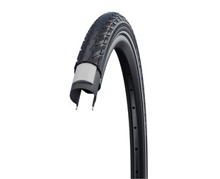 Cykeldæk Schwalbe Delta Cruiser Plus SBC PunctureGuard 28-622 (28x1.10") Sort/Refleks