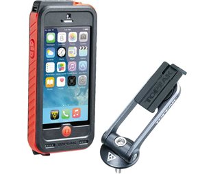 Mobilfodral Topeak Ridecase iPhone SE/5/5S svart/röd + Powerpack 3150 mAh