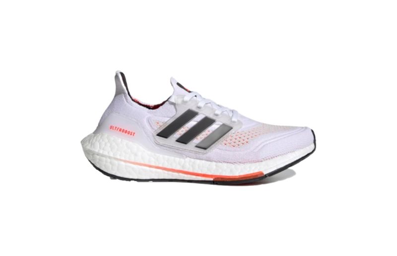 Adidas Löparskor Ultraboost 21 Cloud Whote/Core Black/Solar Red Barn/Junior