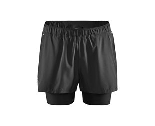 Craft Löparshorts Adv Essence 2-In-1 Stretch Shorts Black Herr