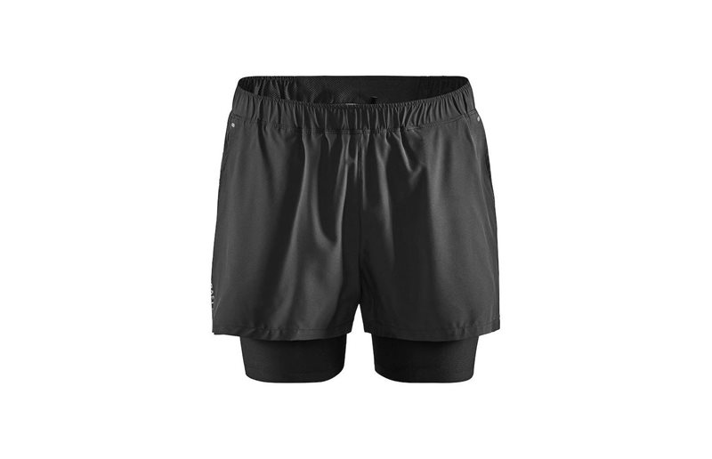 Craft Löparshorts Adv Essence 2-In-1 Stretch Shorts Black Herr