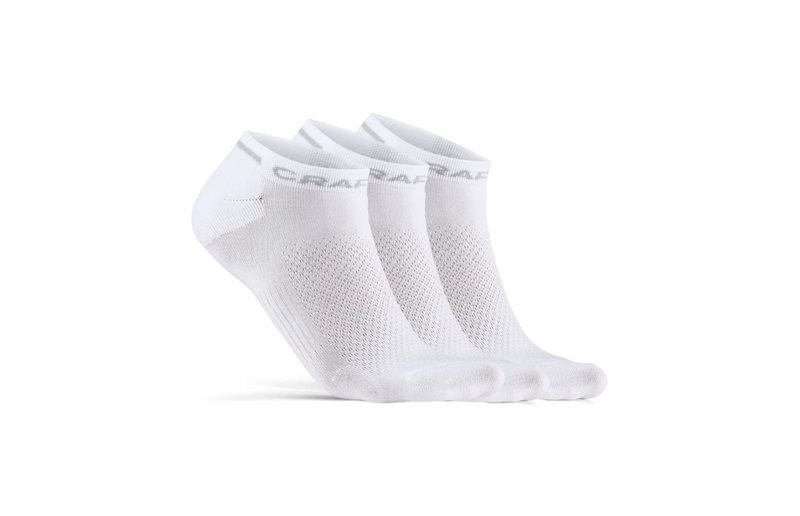 Craft Löparstrumpor Core Dry Shaftless 3-Pack Sock White