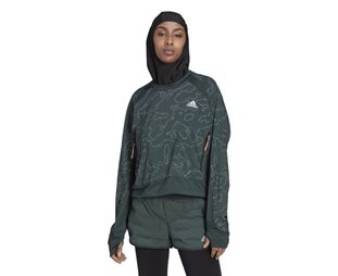 Adidas Löparjacka Xcity Cover Up Shagrn