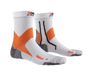 X-Bionic Run Fast 4.0 Sock Artic White/Orange