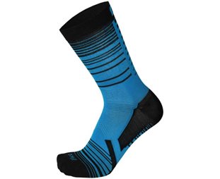 Mico Lightweight M1 Trail Run Crew Socks Blue/Black