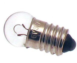 Glödlampa 6Volt/0.6Watt E10 Sockel