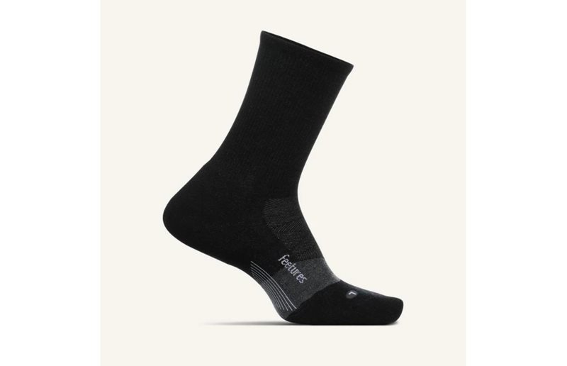 Feetures Calzini Merino 10 Cushion Quarter: Unisex In Lana Merino E Tencel, Altezza 7,6 Cm, Antivesciche, Garanzia A Vita
