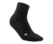 Cep Classic All Black Socks Mid Cut