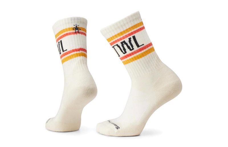 Smartwool Run Athletic Retro Stripe Crew Socks