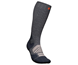 Bauerfeind Löparstrumpor Outdoor Merino Compression Socks High Cut Lava Grey