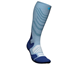 Bauerfeind Löparstrumpor Outdoor Merino Compression Socks High Cut Ocean Blue