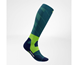 Bauerfeind Löparstrumpor Trail Run Compression Socks High Cut Teal