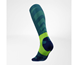 Bauerfeind Löparstrumpor Trail Run Compression Socks High Cut Teal