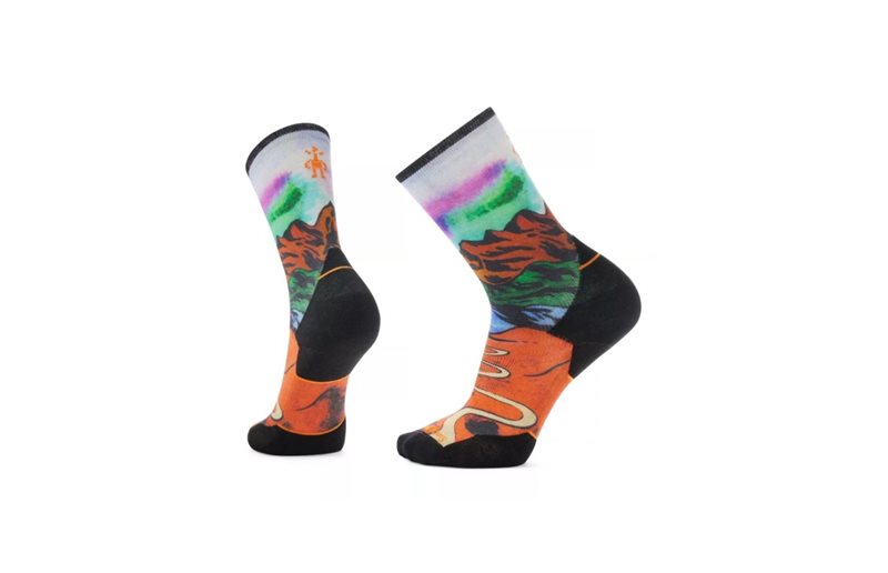 Smartwool Löparstrumpor Athlete Edition Run Singletrack Print Cr
