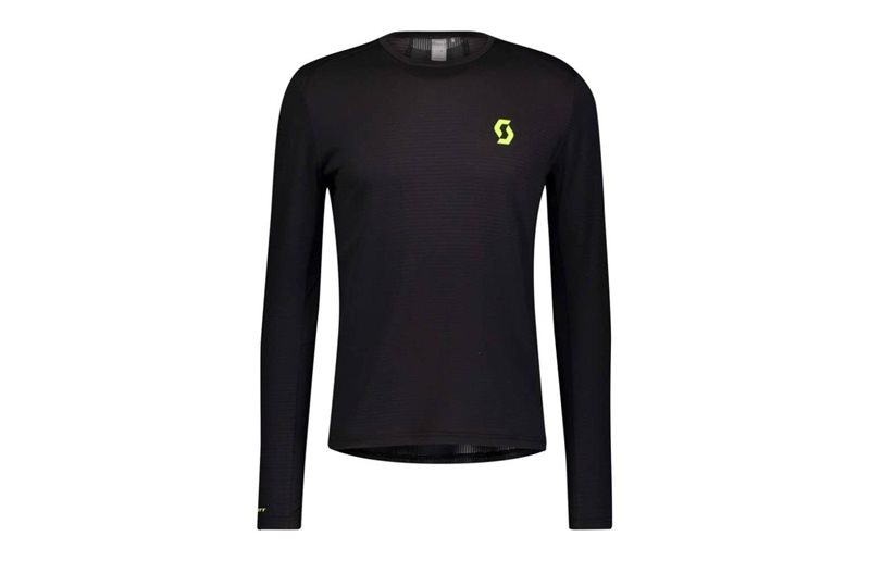 Scott Löpartröja Rc Run L/Sl Shirt Black/Yellow Herr