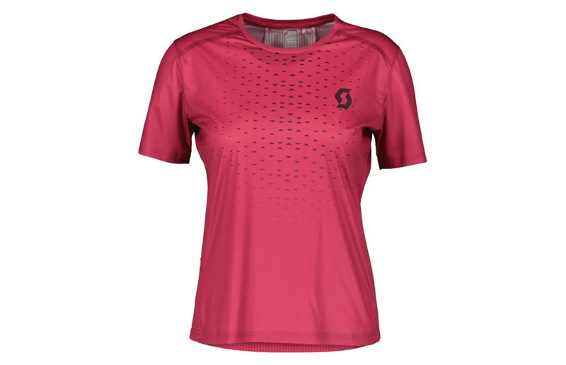 Scott Löpartröja RC Run Short Sleeve Carmine Pink/Dark Purple Dam