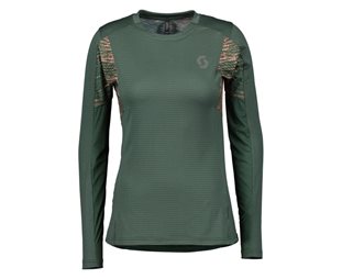 Scott Löpartröja Trail Run Long Sleeve Smoked Green/Crystal Pink Dam