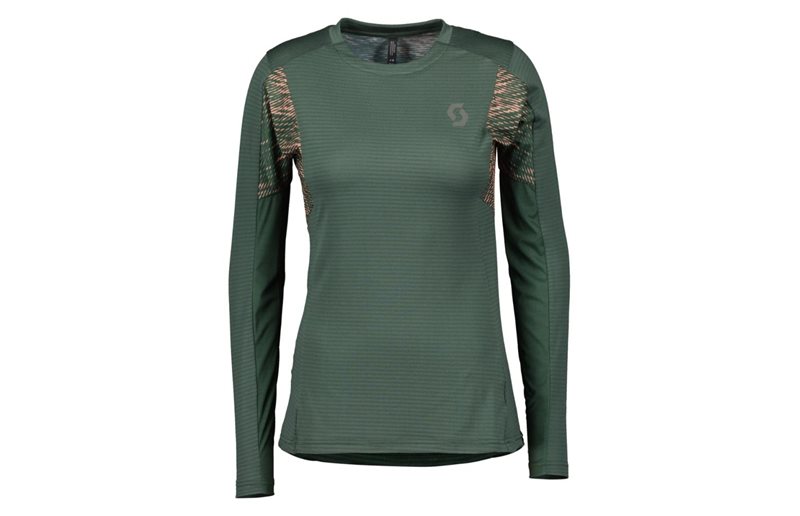 Scott Löpartröja Trail Run Long Sleeve Smoked Green/Crystal Pink Dam