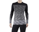 Craft Löpartröja Wool Comfort 2.0 Crewneck Long Sleeve Black/Dk Grey Melang Dam