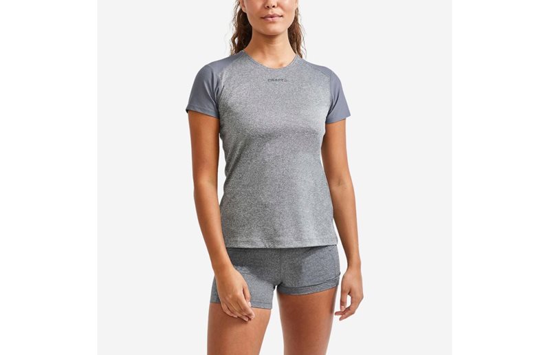 Craft Löpartröja Adv Essence Slim Tee Grey Mela Dam