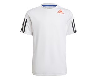 Adidas Löpartröja B H.R. Tee White/Black/Vivid Red Barn/Junior