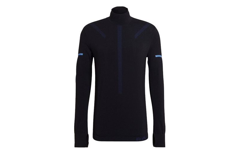 Adidas Löpartröja Pk Midlayer Black Melange/Bold Blue Herr