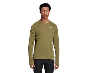 Adidas Löpartröja Cooler Longsleeve Focus Olive Herr