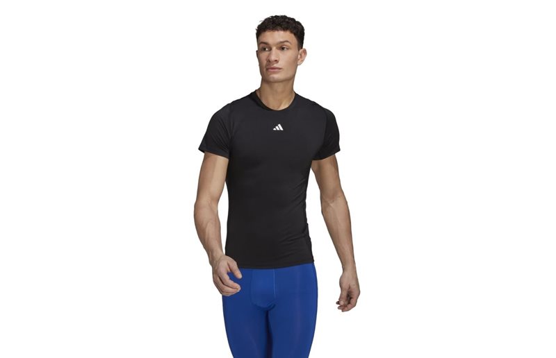 Adidas Löpartröja Tech Fit Tee Black Herr
