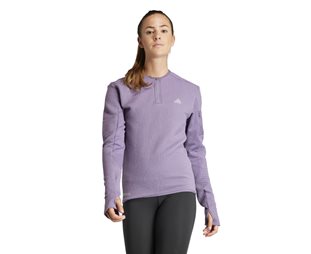 Adidas Löpartröja Ult Cte 1/2 Shirt Zip Shadow Violet Dam