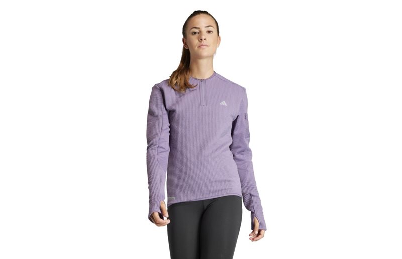 Adidas Löpartröja Ult Cte 1/2 Shirt Zip Shadow Violet Dam