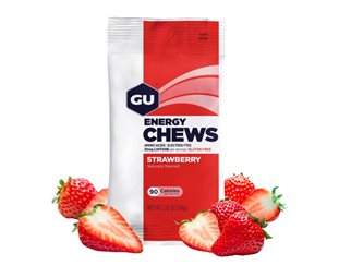 Gu Energy Chews Caffeine (Strawberry)