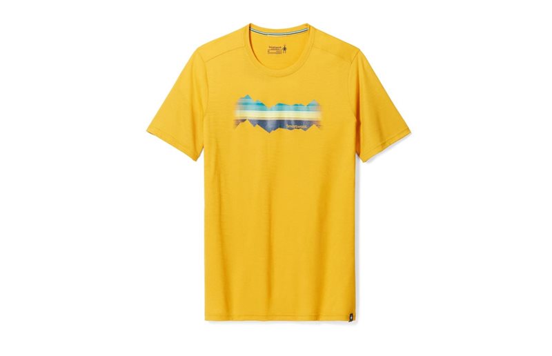 Smartwool Mountain Horizon Graphic Short Sleeve Tee Slim Fit Wool