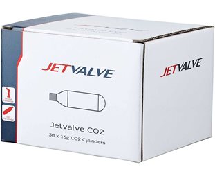 Kolsyrepatron Weldtite Jetvalve 16g 1-pack