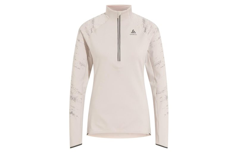 Odlo Löpartröja Zeroweight Ceramiwarm Reflective Mid Layer Half Zip